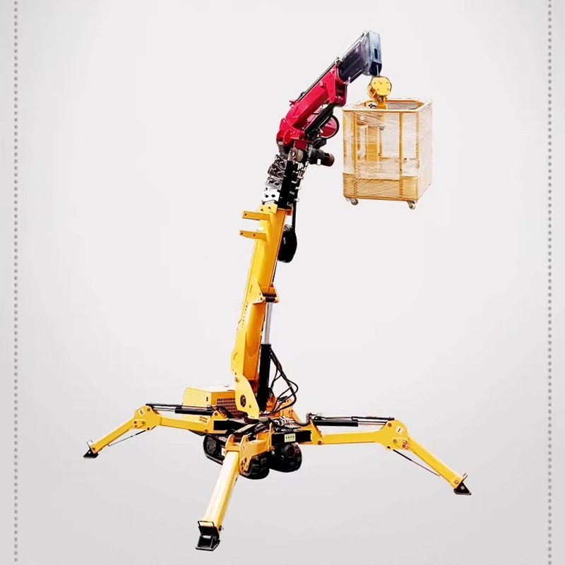 Compact Crawler Boom Lift - Neuer Kompakter Hydraulischer Ferngesteuerter Raupenkran Hybrid-Betriebener