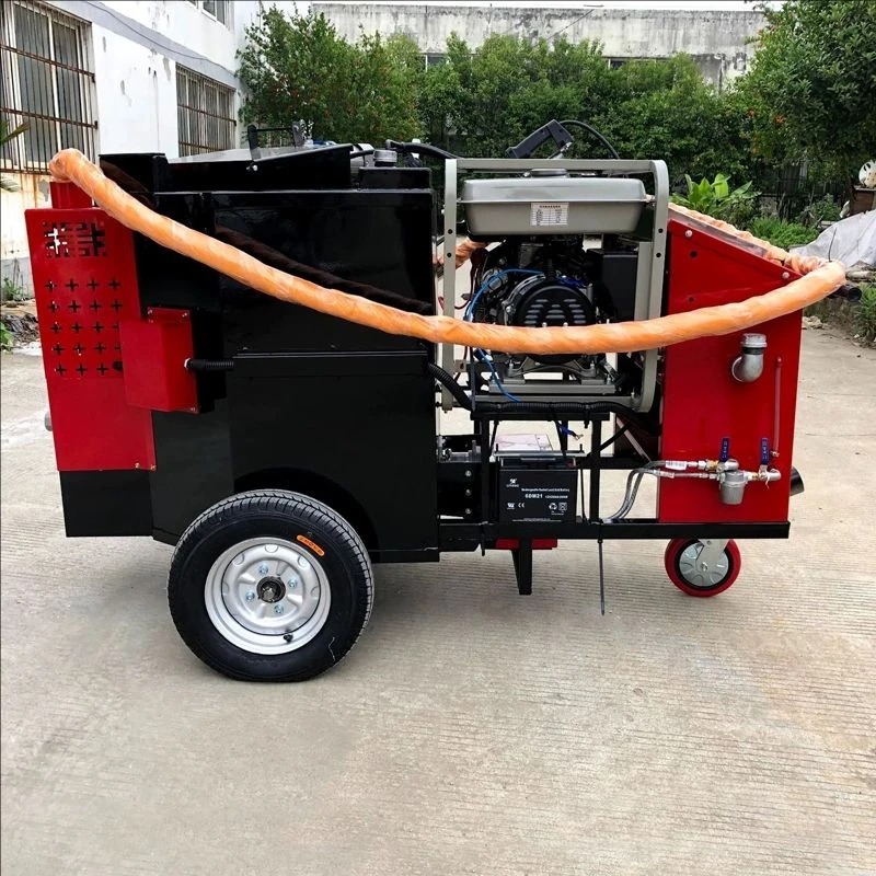 Road Crack Sealing Machine - Tragbare Straßenriss-Versiegelungsmaschine Asphalt-Straßenbau-Ausrüstung 100L Versiegelungsmaschine