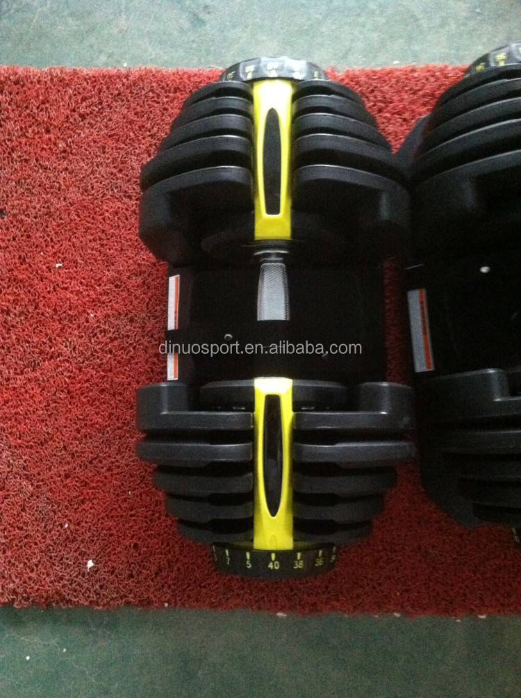 Heavy Equipment Supplier - Hersteller-Lieferant Gummi-Beschichtetes 40kg/90LB Verstellbares Kurzhantel-Set Schwere