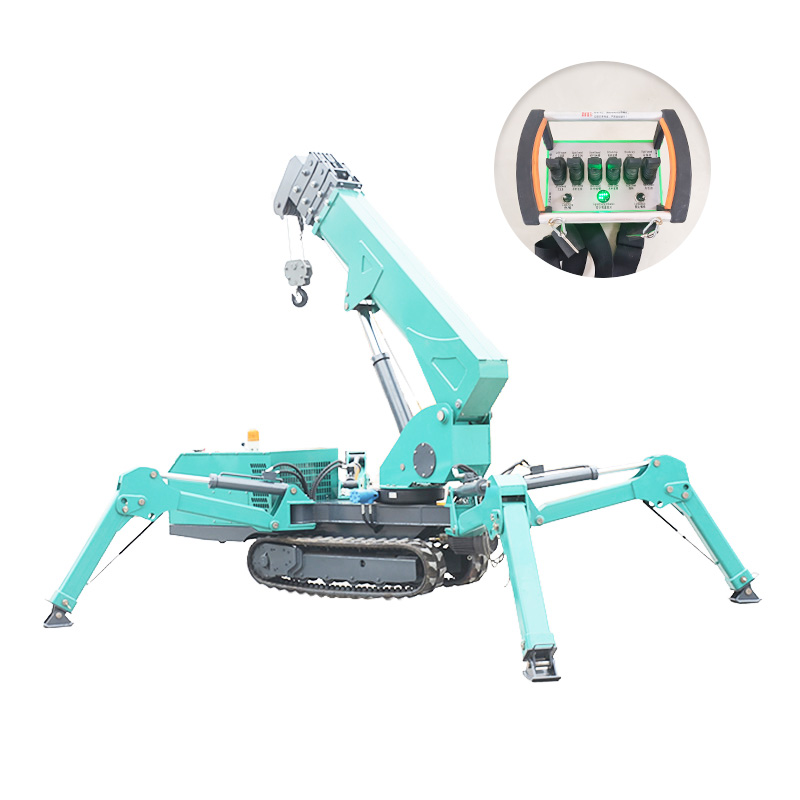 Compact Crawler Boom Lift - 7T Hydraulischer Spinnenkran Mini-Raupenkran mit Langausleger
