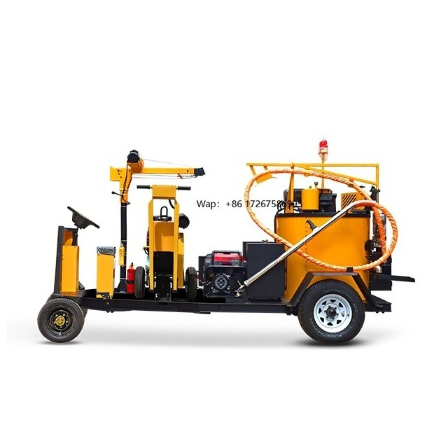 Road Crack Sealing Machine - Postrillen-Reparaturgerät Straßenreparaturmaschine 200L Asphalt-Rissfüll- und Abdichtungsmaschine