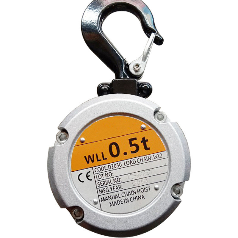 Electric Chain Hoist - Mini-Handkettenzug, 0,25-Tonnen Kleiner Manueller Kettenzug, Legierungs-Kettenzug,
