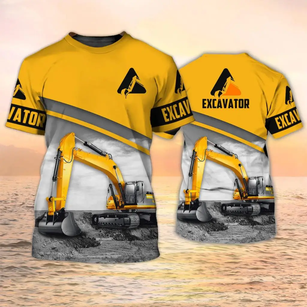 Bagger-T-Shirts, 3D-Druck, für – Heavy Equipment Operator Bewertung und Preis