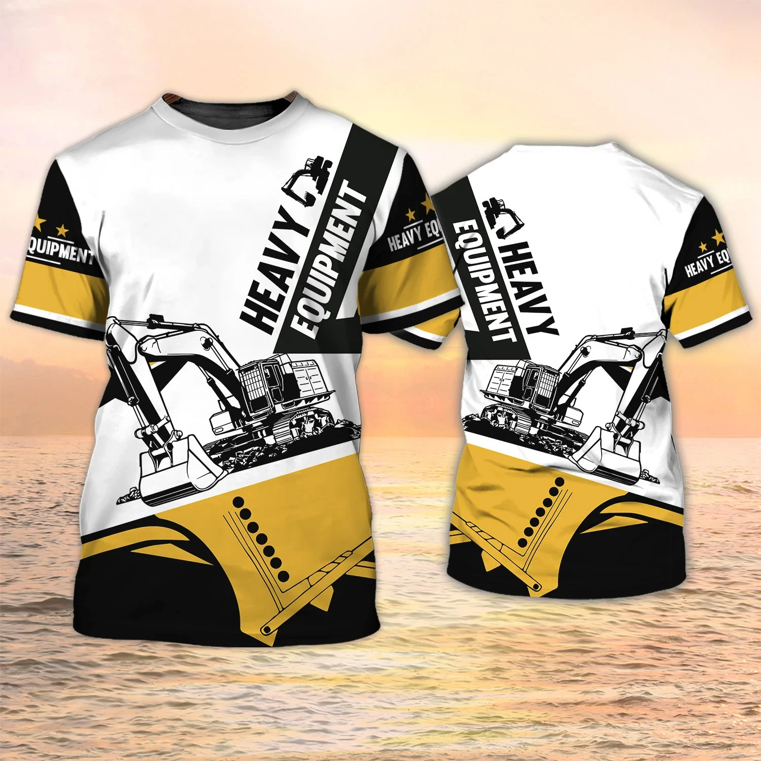 Bagger-T-Shirts, 3D-Druck, für – Heavy Equipment Operator Bewertung und Preis