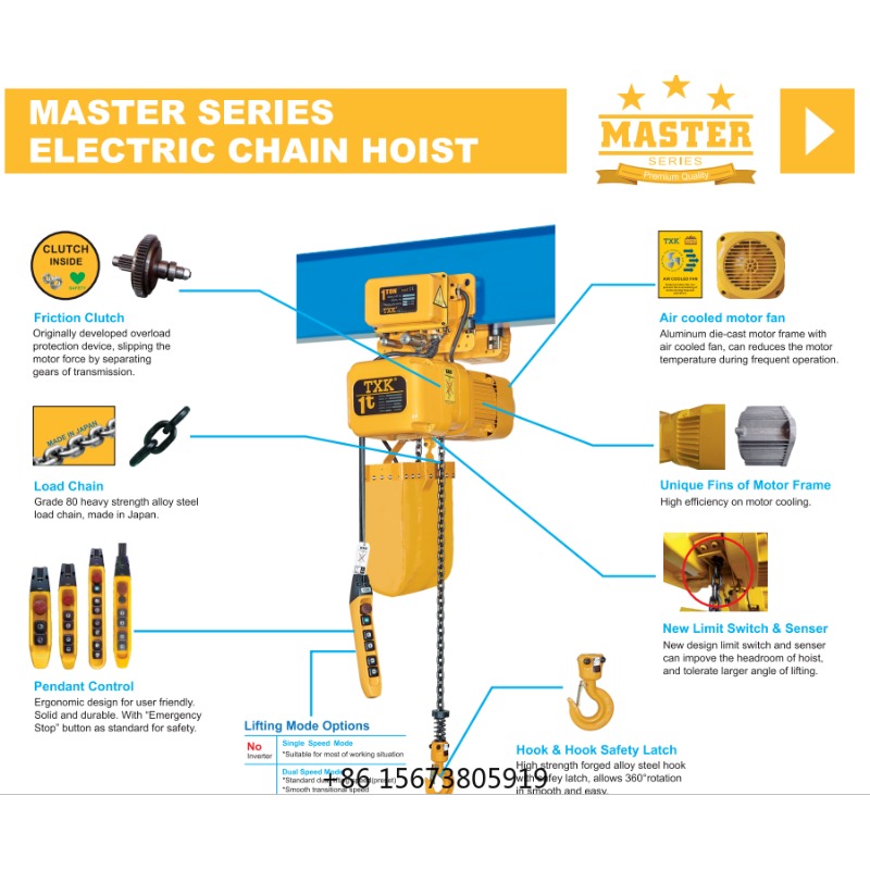 TXK 3 Tonnen Elektrischer Kett – Electric Chain Hoist Bewertung und Preis