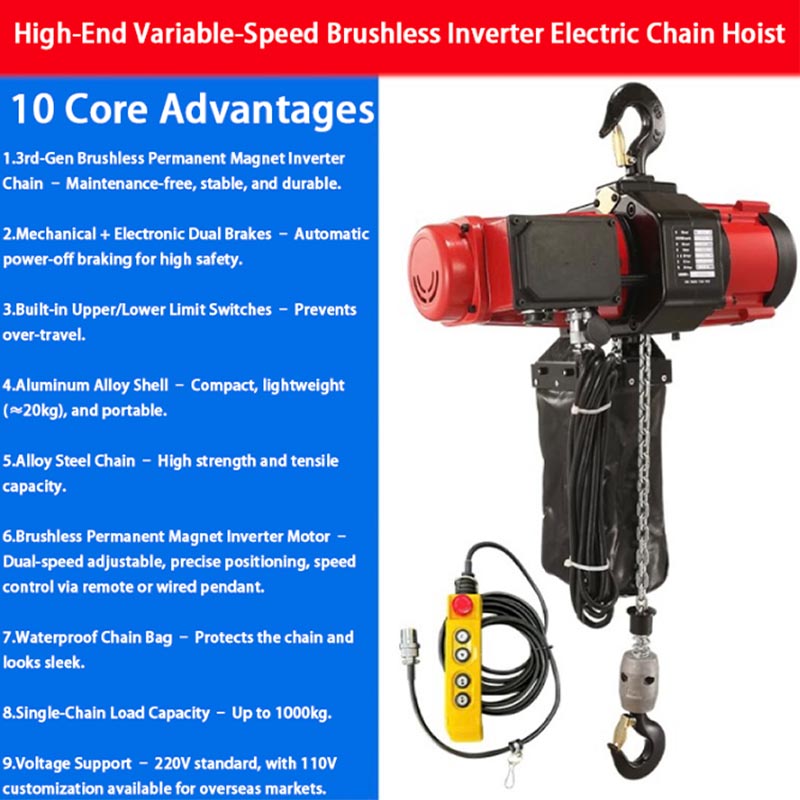 220V Elektrischer Kettenzug mi – Electric Chain Hoist Bewertung und Preis